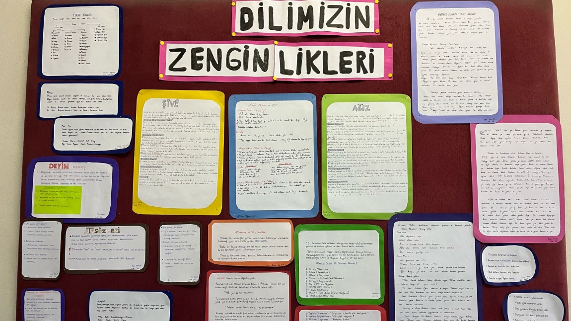 Dilimizin Zenginlikleri kapsamında MAEL 1. ve2. Dönem Etkinlikleri